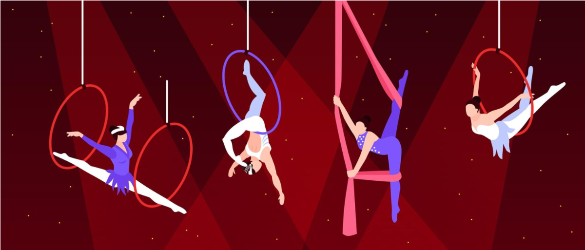 Art Space Aerial Arts 4 week course. Email circus@artspacecinderford.org or call 01594 825111